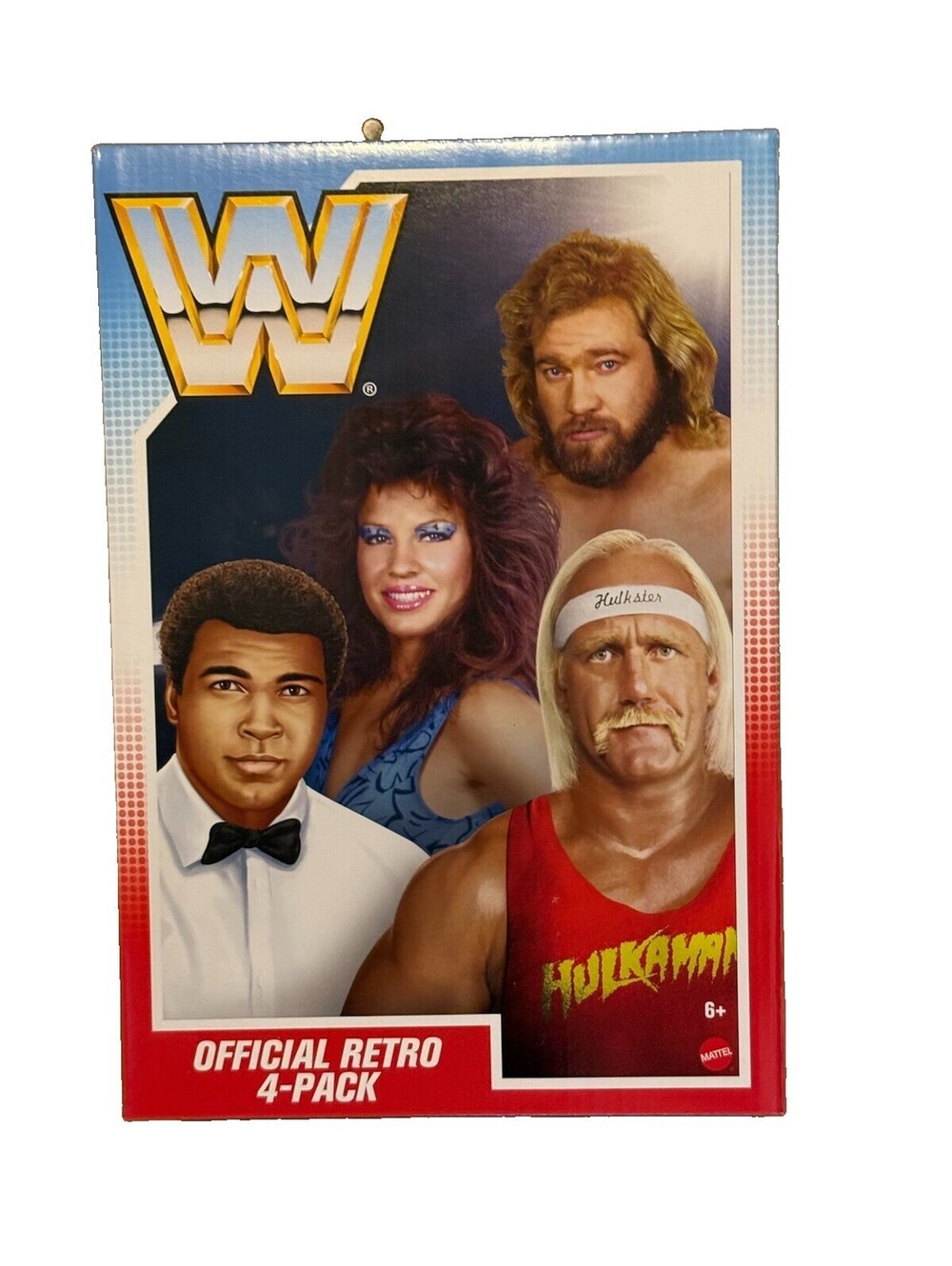 WWE Mattel Retro 4-Pack Hulk Hogan Muhammad Ali Wendi Richter Big John Studd